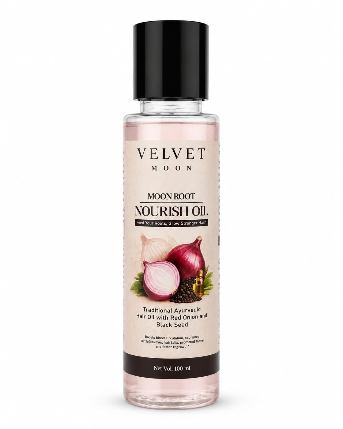 Velvet Moon Moon Root Nourish Oil – Red Onion & Black Seed Hair Oil | 100 ml