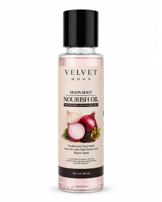 Velvet Moon Moon Root Nourish Oil – Red Onion & Black Seed Hair Oil | 100 ml